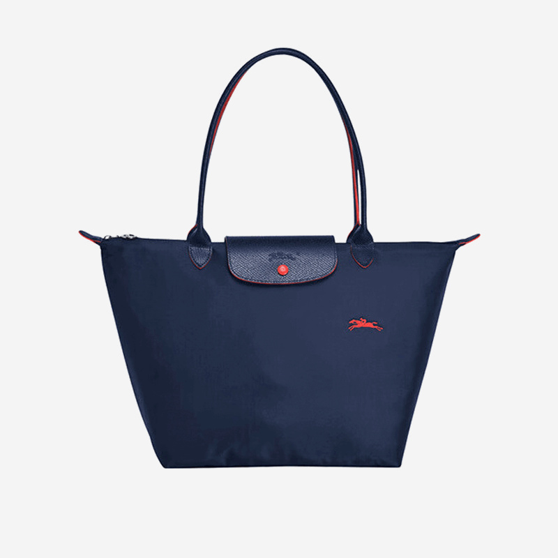 珑骧(longchamp)longchamp尼龙奔马刺绣 长柄大号单肩包1899619海军蓝
